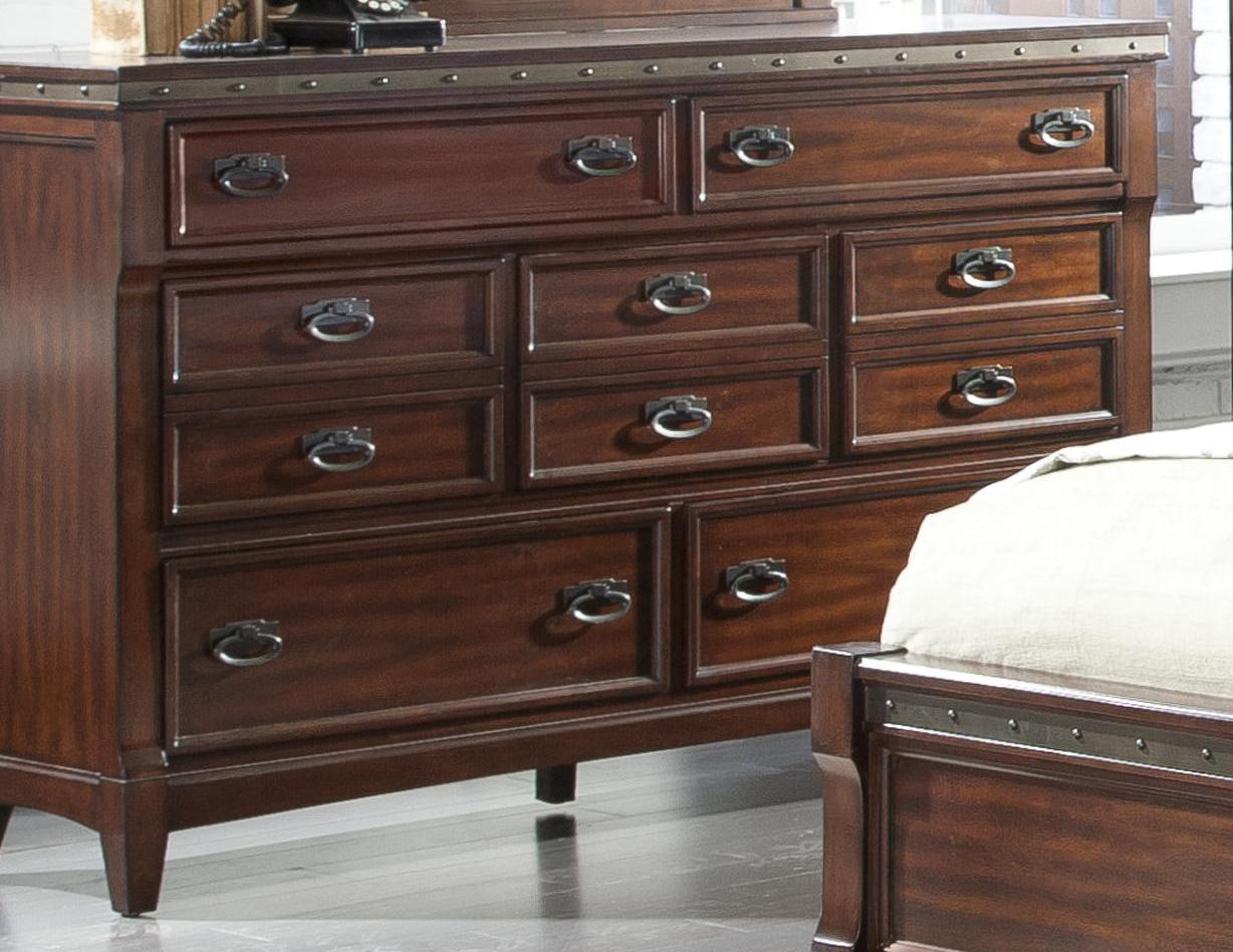 Vaughan Furniture Road 7 Drawer Dresser with Nail Head Trim